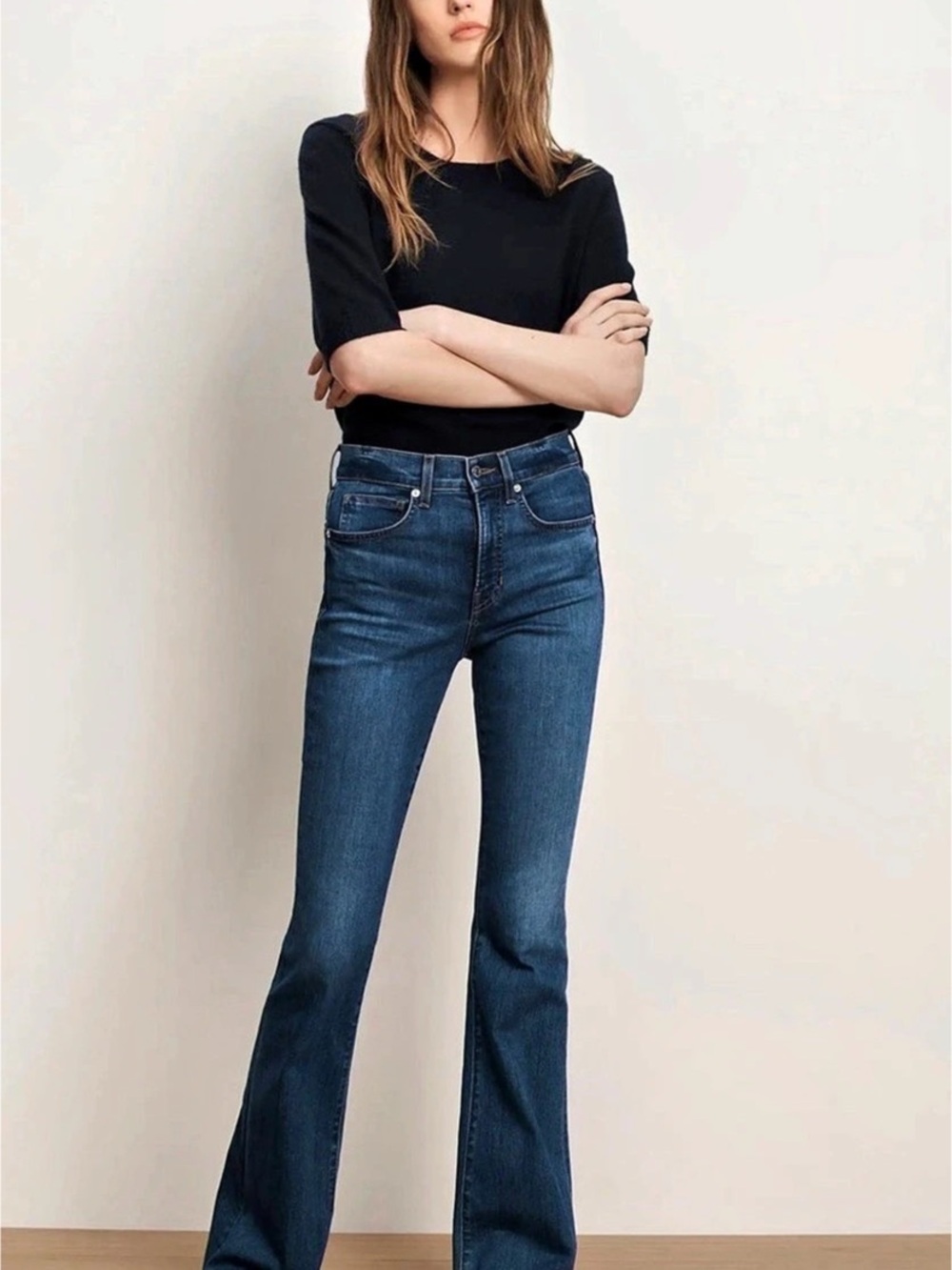 Veronica Beard Beverly Skinny Flare Jeans Blue Size 27